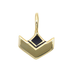 VON CHEVRON CHARM - HAZEL - GOLD