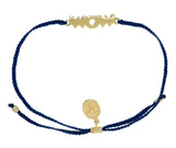 WOW BRACELET - NAVY - GOLD