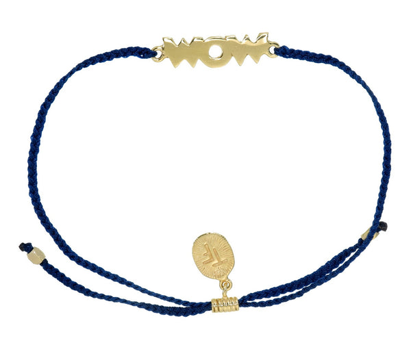 WOW BRACELET - NAVY - GOLD