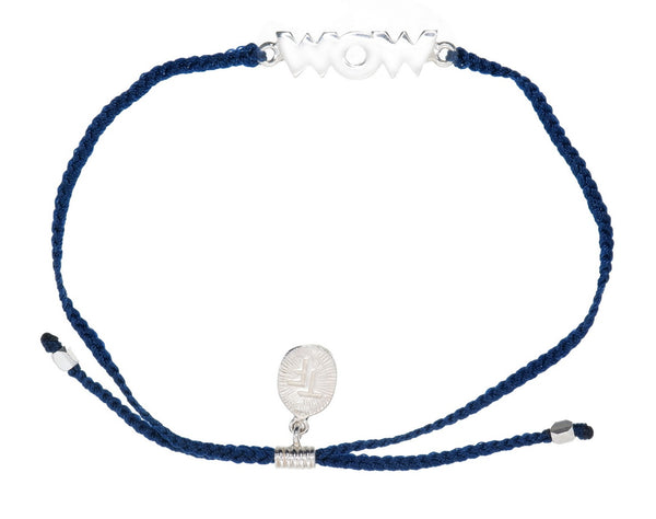 WOW BRACELET - NAVY - SILVER