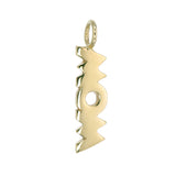 WOW -DANGLE  CHARM - GOLD