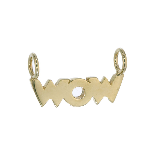 WOW CHARM - FITS COLLECTOR CHAIN STYLES - GOLD