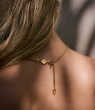 COLLECTOR NECKLACE - THIN SNAKE CHAIN - SHIMMY SET - SILVER