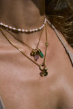 CLASP NECKLACE - FINE CHAIN - SILVER