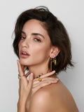 NIGHTFALL PULL THROUGH EARRINGS - GOLD