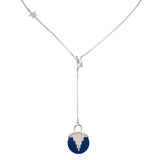 AURORA PENDULUM NECKLACE sterling silver with lapis lazuli by tiger frame jewellery