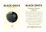 AURORA PENDULUM NECKLACE BLACK ONYX - LONG - GOLD