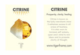 CHAIN & CORD CRYSTAL BRACELET - CITRINE - OLIVE GREEN - GOLD