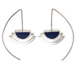 ECLIPSE EARRINGS - NAVY - sterling silver by tiger frame jewellery