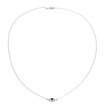 EYE SPY MINI NECKLACE - BLUE - Sterling silver by tiger frame jewellery