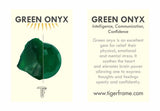 GREEN ONYX SWIVEL RING - SILVER