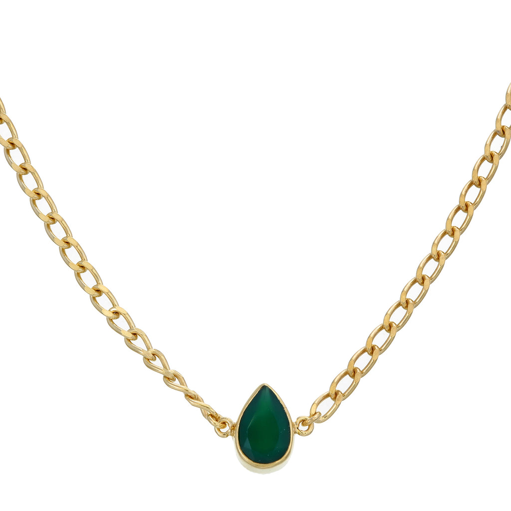 Green onyx clearance necklace