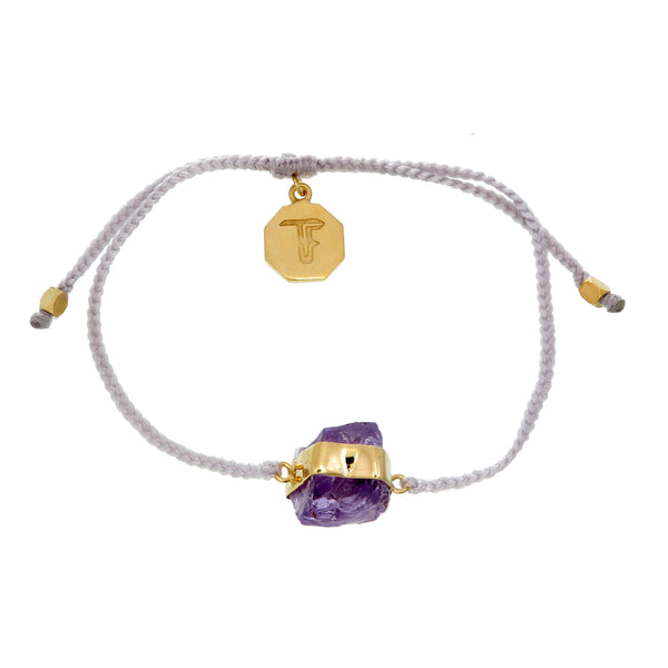 KIDS PASTEL GREY WITH AMETHYST GOLD