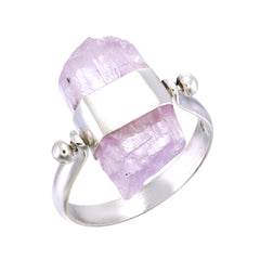 KUNZITE SWIVEL RING - sterling silver by tiger frame jewellery