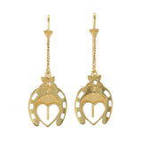 LUCKY LOVE PULL THROUGH EARRINGS - GOLD