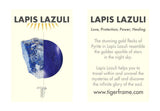 FLOWERING VINE PULL THROUGH EARRINGS - LAPIS LAZULI - GOLD