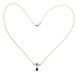 BEJEWELLED EYE NECKLACE BLACK ONYX - GOLD