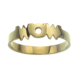 MINI WOW RING - GOLD plate on sterling silver by tiger frame jewellery