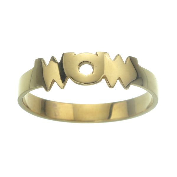MINI WOW RING - GOLD plate on sterling silver by tiger frame jewellery