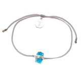 APATITE CRYSTAL PASTEL GREY BRACELET with sterling silver by tiger frame jewellery