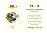 SMALL CRYSTAL NECKLACE - PYRITE CUBOID CRYSTAL - SILVER