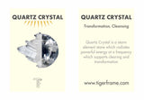 QUARTZ CRYSTAL POINT PULL THROUGH EARRINGS - SILVER