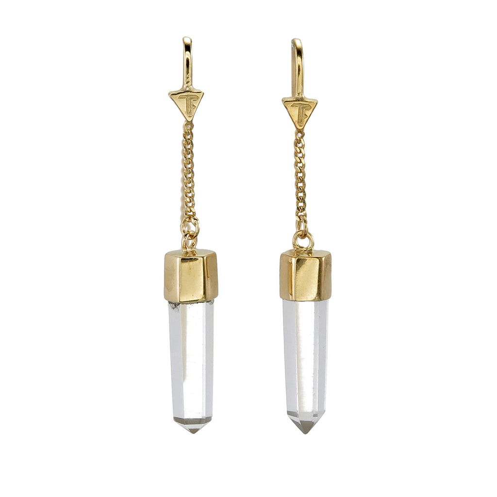 Crystal point clearance earrings