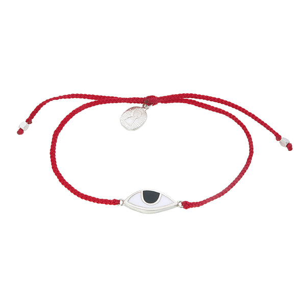 EYE PROTECTION BRACELET - RED - Sterling silver by tiger frame jewellery