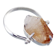 CITRINE SWIVEL RING - sterling silver by tiger frame jewellery