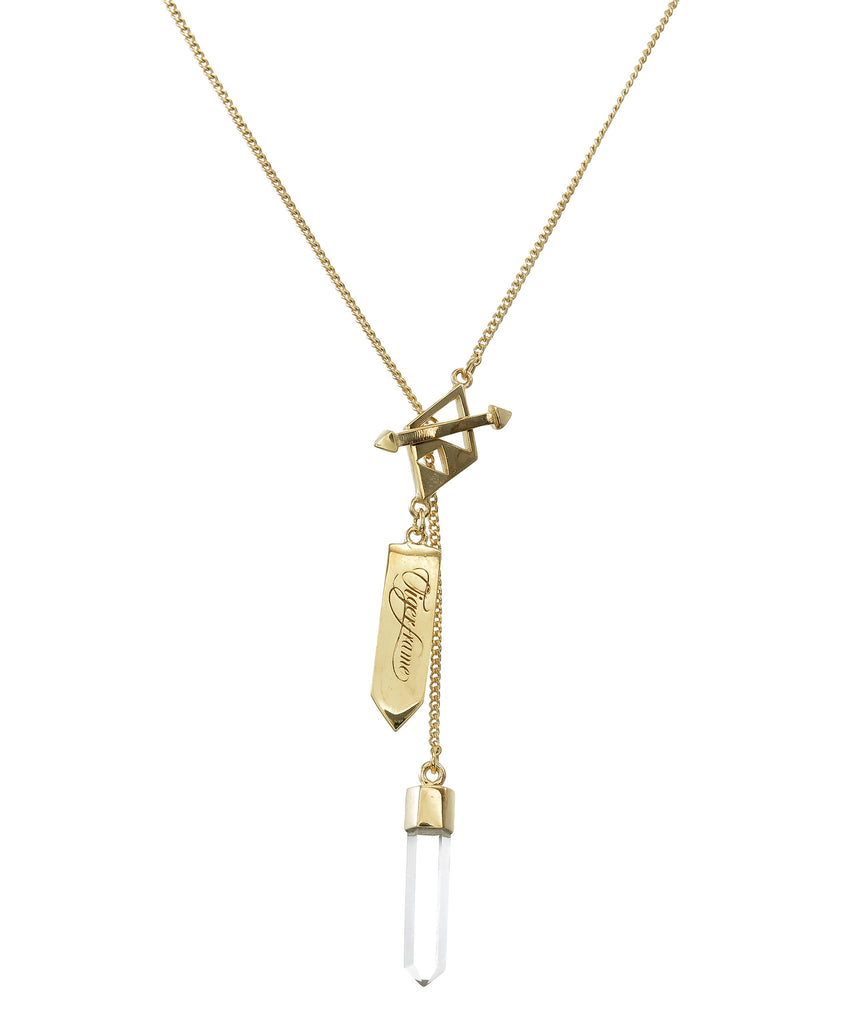 Crystal point shop necklace