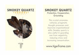 SUNRISE EARRINGS SMOKY QUARTZ - GOLD