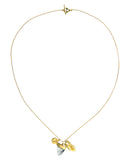 SUPERPOWER CHARM NECKLACE - CITRINE & IOLITE - gold plate on STERLING silver by tiger frame jewellery
