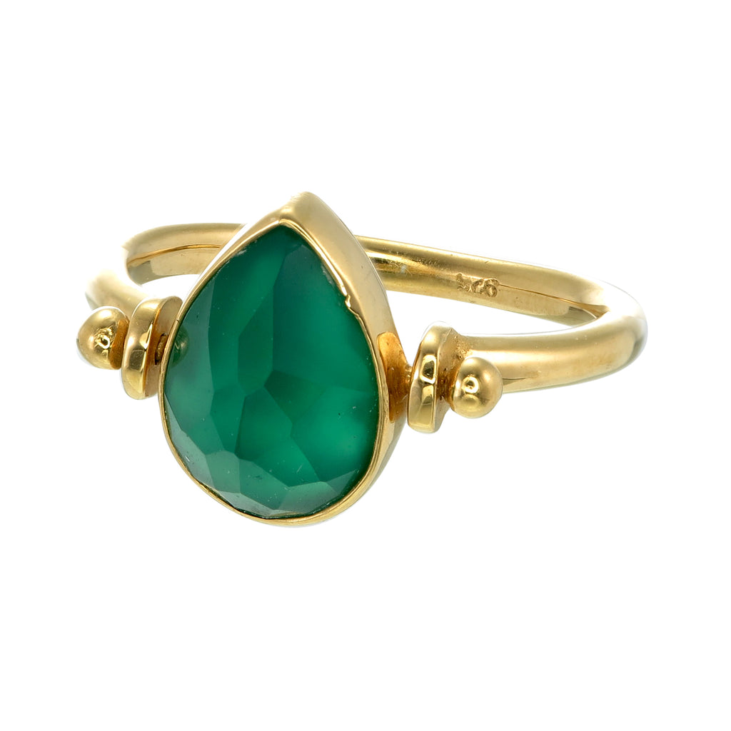 Green teardrop ring outlet