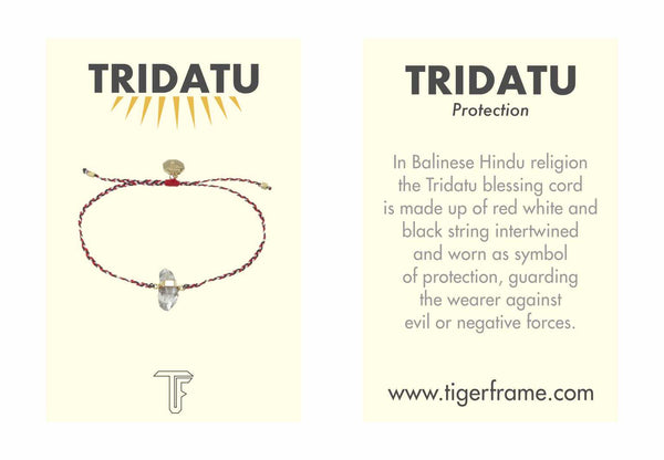 CHAIN & CORD EYE PROTECTION BRACELET - TRIDATU - GOLD