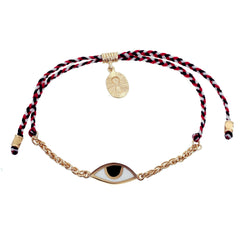 CHAIN & CORD EYE PROTECTION BRACELET - TRIDATU - GOLD