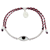 CHAIN & CORD EYE PROTECTION BRACELET - TRIDATU - SILVER