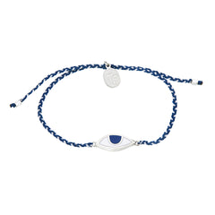 EYE PROTECTION BRACELET - BLUE AND WHITE - Sterling silver by tiger frame jewellery
