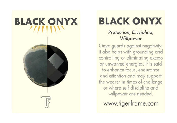 FLOWERING VINE NECKLACE - BLACK ONYX - SILVER