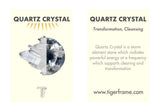 DOUBLE POINT CRYSTAL - HOOP EARRINGS - CLEAR QUARTZ - GOLD