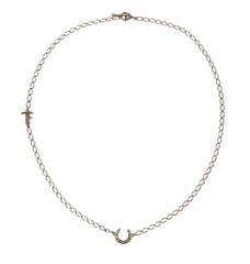 LUCKY HORSESHOE NECKLACE - SILVER